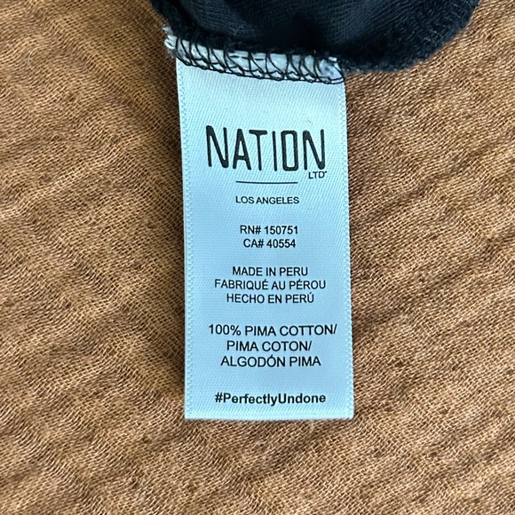 Nation LTD
SANDRINE TEE IN JET BLACK, Pima cotton, size large - Picture 7 of 7